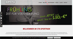 Desktop Screenshot of ctk-sportpark.de